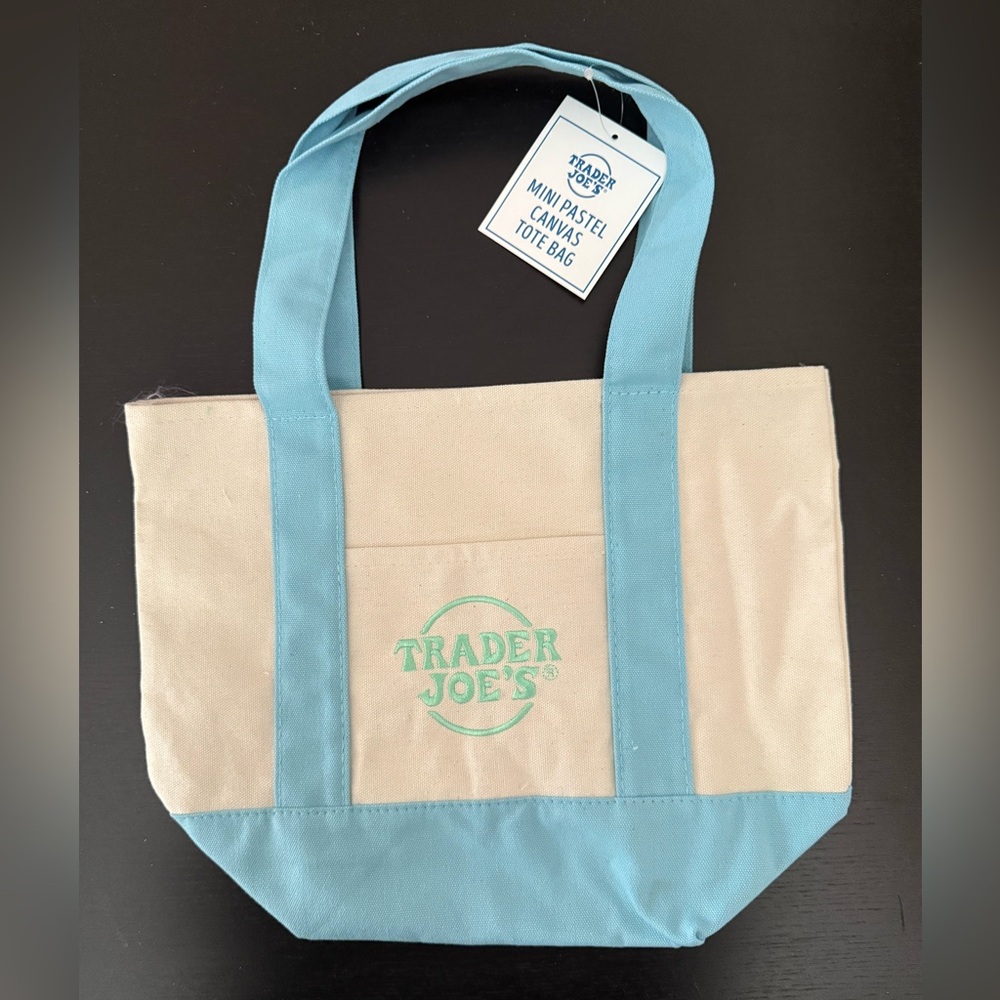 Trader Joe’s Mini Tote - pastel blue